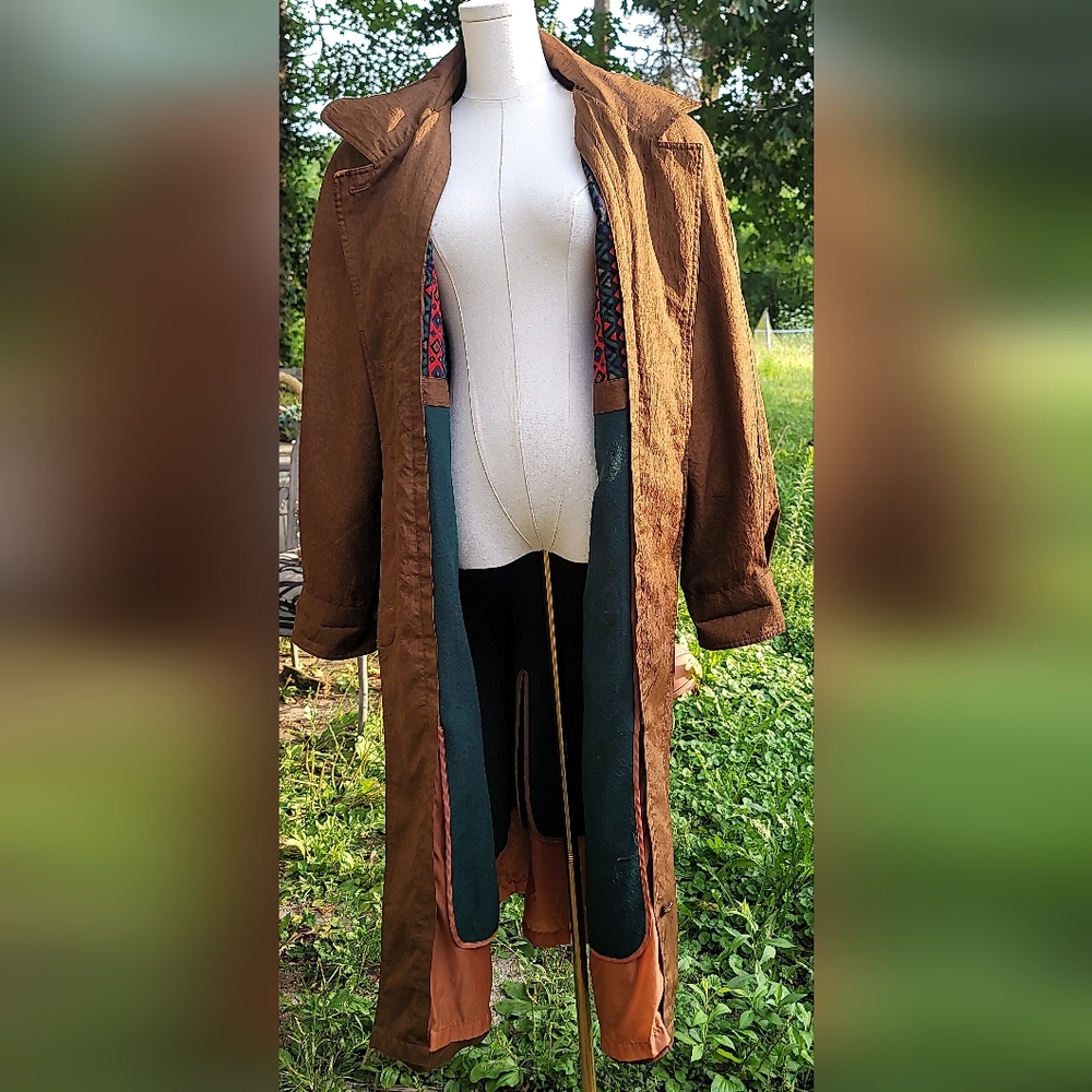 J.Galleryvintage 80 90 Transformer Wool Brown Long Coat